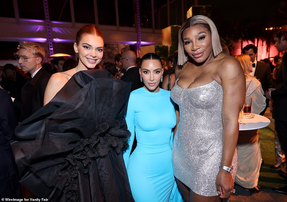 Leading ladies!  The reality stars also mingled with Serena Williams, who looked radiant in a shimmering mini dress.