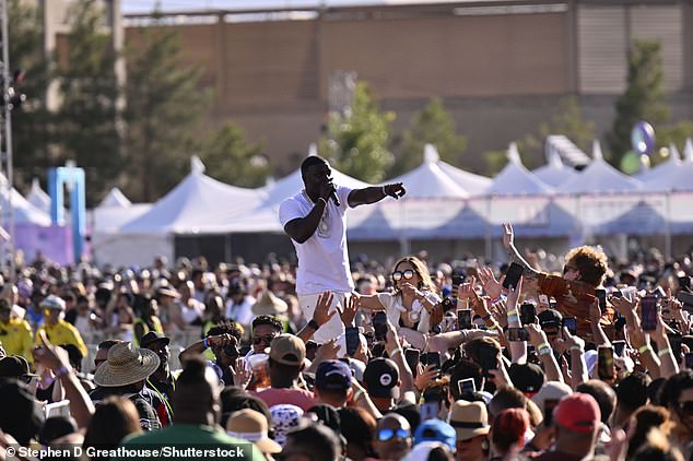 Thousands of hip-hop and R&B fans attended the Saturday night music festival, which featured artists such as Akon