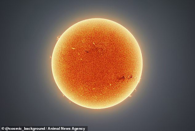 Andrew McCarthy layered 150,000 individual images of the Sun to convey the amazing, intricate details of the Solar System's largest star in December 2021