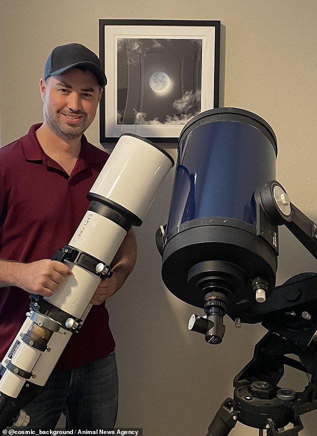 Andrew McCarthy ordered a two-filter telescope, in order to prevent a fire and blindness.  Filters mean that the colors in the images are partially inverted