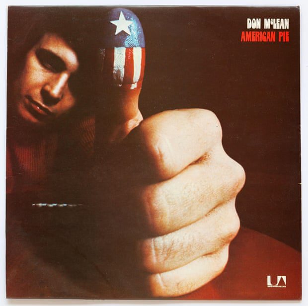American Pie album cover, 1971 by Don McLean on United Artists - editorial use only2AKEF7K American Pie cover, 1971 album by Don McLean on United Artists - editorial use only