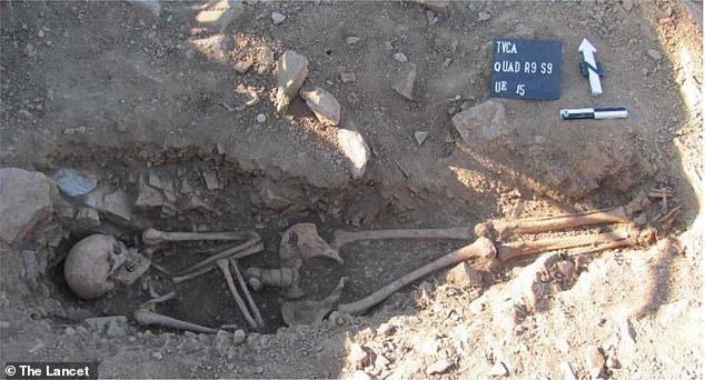 The 1,000-year-old skeleton was discovered in an elliptical tomb in Portugal.  The team extracted DNA from the remains to reveal that the man had Klinefelter syndrome.  Which happens when there is an extra X chromosome