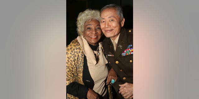 Nichelle Nichols and "Star Trek" Star George Takei (pictured in 2015) together participated in dozens of episodes of the futuristic series.