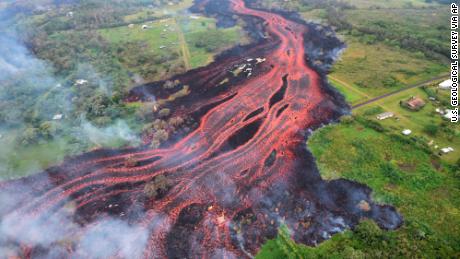 Hawaii Kilauea volcano spews lava everywhere