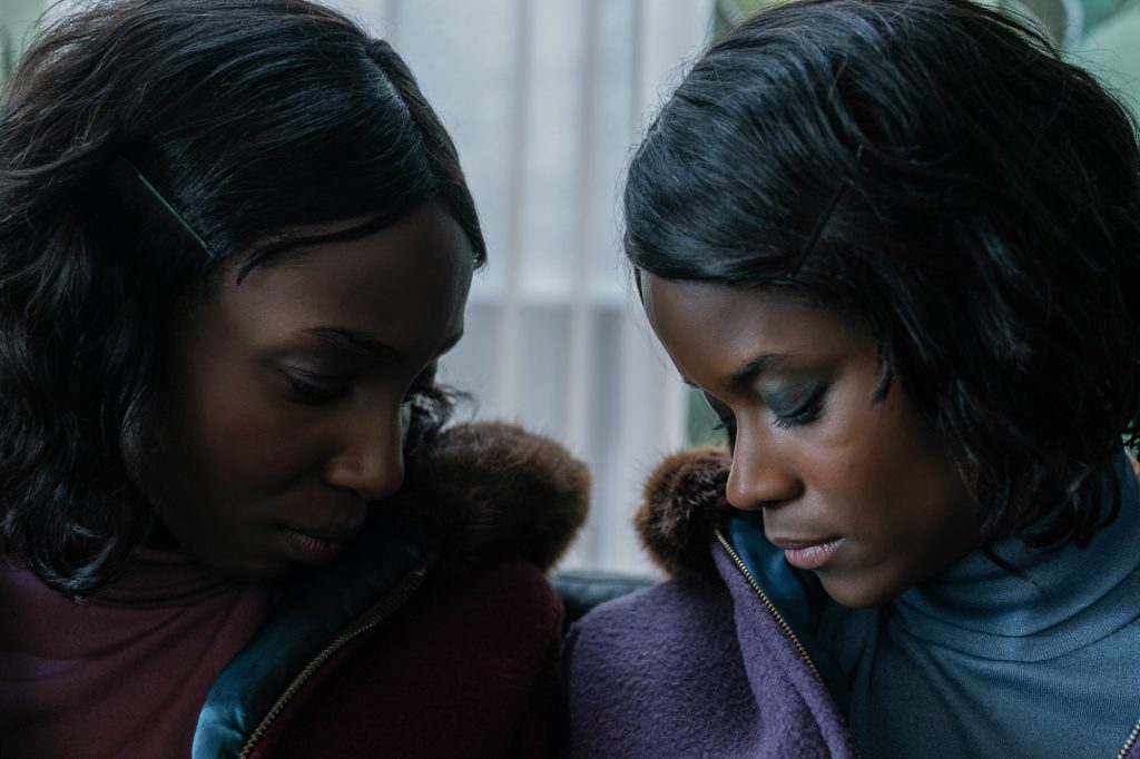 Tamara Lawrence (left) and Letitia Wright share an unusual bond "Silent twins."