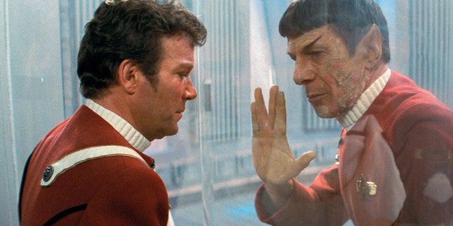 Leonard Nimoy (appeared here in 1982's Star Trek II: The Wrath of Khan with William Shatner) died in 2015. He was 83 years old.