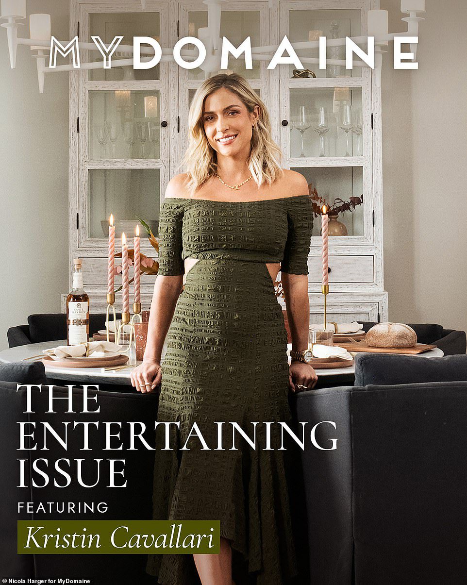 Transformed: In the latest digital issue of MyDomaine, Laguna Beach alum, 35, reveals that she enlisted Nashville-based designer April Tomlin to transform the interior of the three-story, five-bedroom townhouse